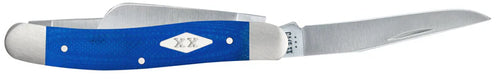 Case Knives Smooth Blue G-10 Medium Stockman with XX Diamond Shield