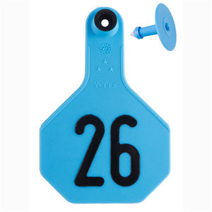 Y-Tex 26 - 50 Blue Numbered Medium Cattle Id Ear Tags
