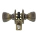 Ultra Hardware Tulip Knob Passage, Antique Brass Finish