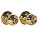 Ultra Hardware Chestnut Hill Ball Knob Privacy, Polished Brass Finish