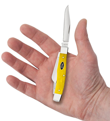 Case Knives Smooth Yellow Bone Medium Stockman