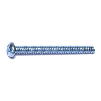 Monster Fastener Zinc Plated Steel Coarse Thread Combo Round Head Machine Screws