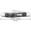 Case Knives Smooth Blue Curly Oak Medium Stockman