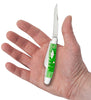 Case Knives Gator Jigged Bright Green Bone Medium Stockman