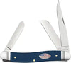 Case SHOT Show Navy Blue Synthetic Medium Stockman in Cigar Box