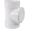 Charlotte Pipe 4 In. Test PVC Tee with Toe Saver Plug