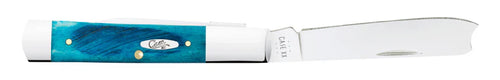 Case Knives Sawcut Jig Caribbean Blue Bone Razor