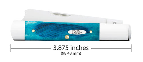 Case Knives Sawcut Jig Caribbean Blue Bone Razor